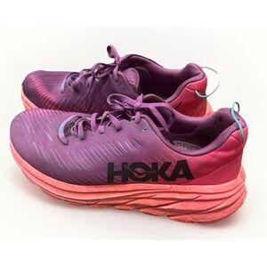 Sz 9 B, 41.5 HOKA One One Rincon 3 Purple Pink Comfort Athletic Running Casual